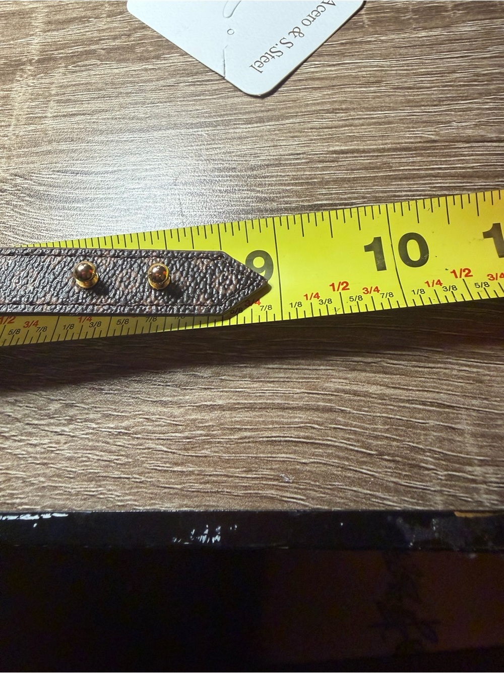 Brown Bracelet with Gold Tone V Accent - Picture 5 of 5